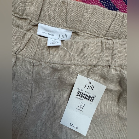 ❕NWT❕J.Jill Linen Capris - Picture 4 of 5